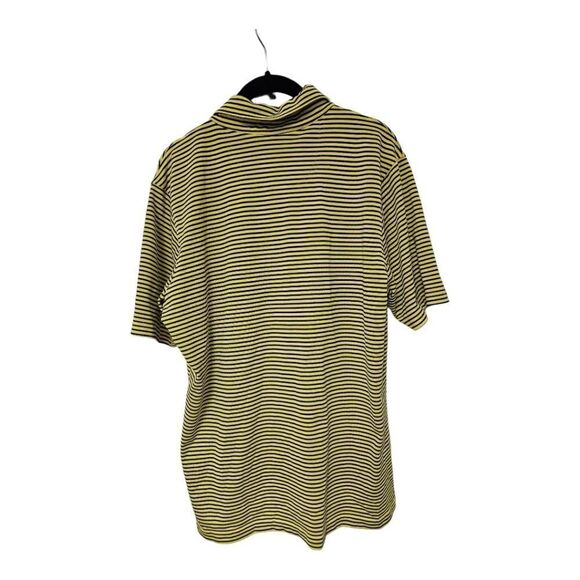 FAIRWAY & GREENE Yellow Blue Striped Golf Polo Shirt - Size Small - Picture 2 of 7